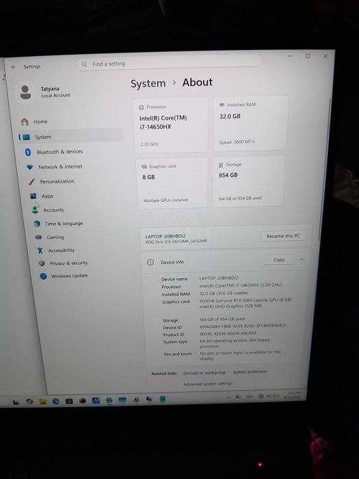 Продам крутой игровой ноутбук