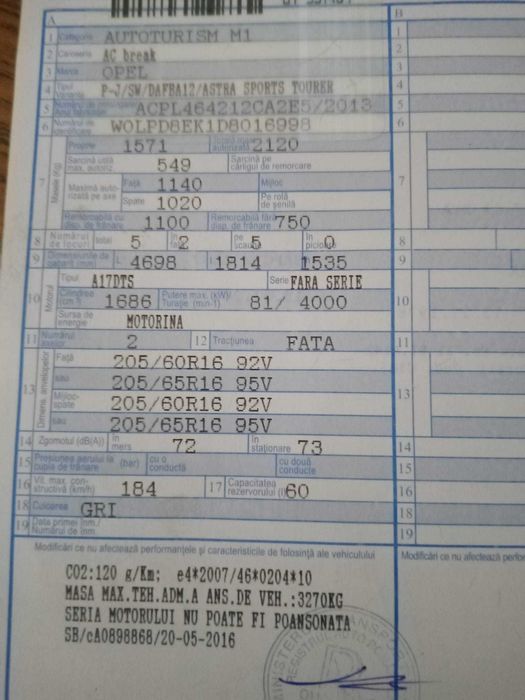 Opel astra J sports tourer