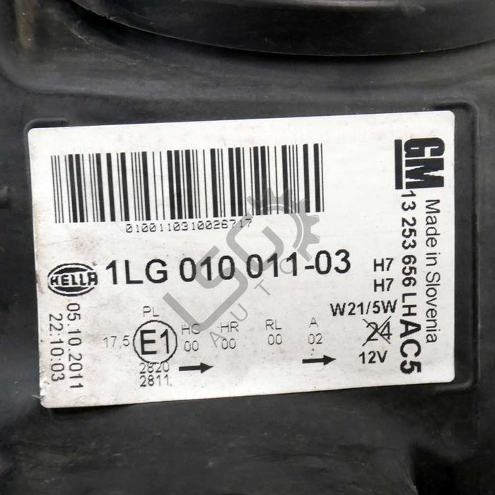 Far stânga Opel Astra J, OEM 1LG010011-03 156503