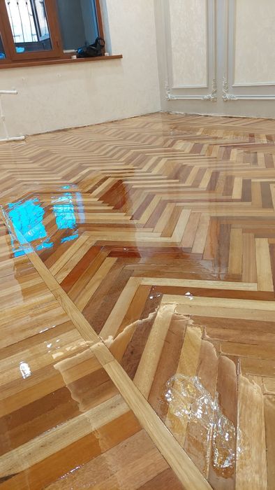 Шлифовка пол паркет