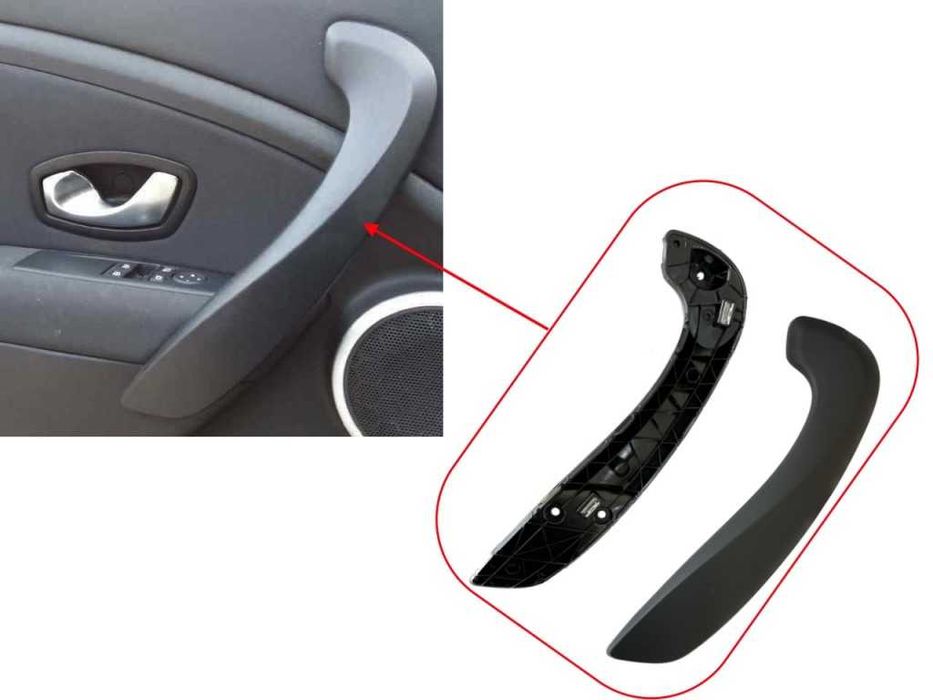 Комплект Вътрешни дръжки за врата Renault Megane 3, Fluence/Рено Меган