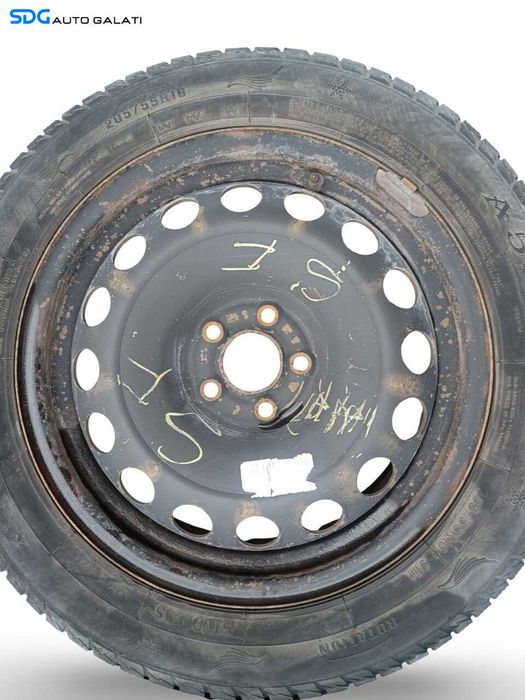 Set 4 Jante Janta Roata Roti Aluminiu 205 55 16 R16 Volkswagen New Beetle 1998 - 2011 (1J0601027R 6 1/2JX16H2 ET42) [JNT0023]