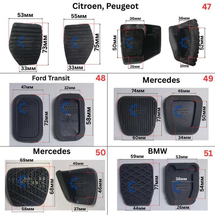 Гумичка педал - гумички педали