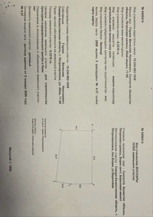 Коммерческий земельный участок