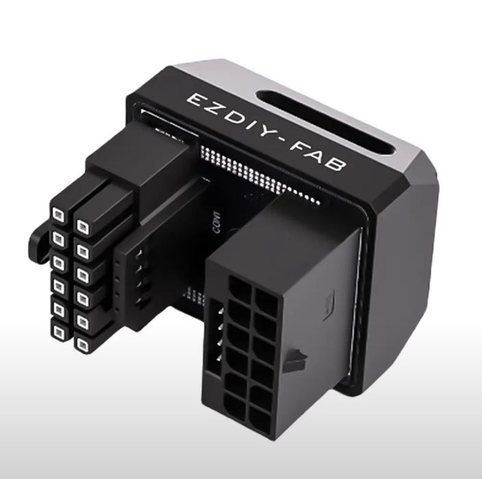 Адаптер питания Черный 12 пин 180 градусов