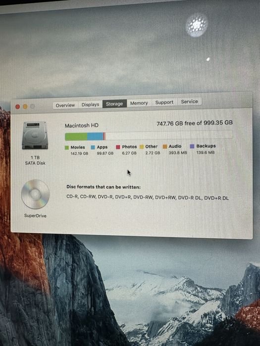 Imac 24”, mid 2007, 1TB