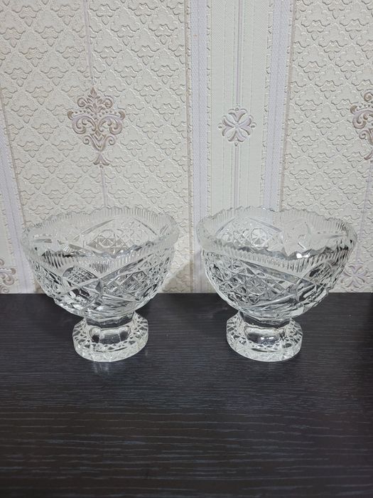 Конфетницы хрустальные