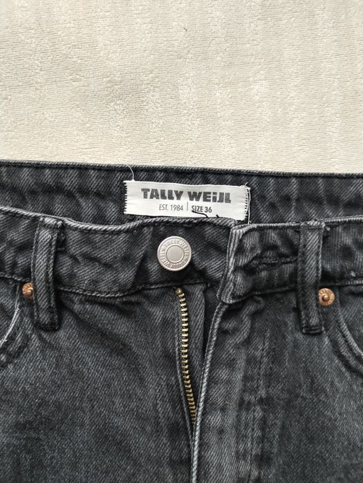 Черна дънкова пола Tally Weijl