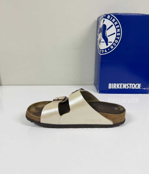 Birkenstock Arizona Metallic Gold