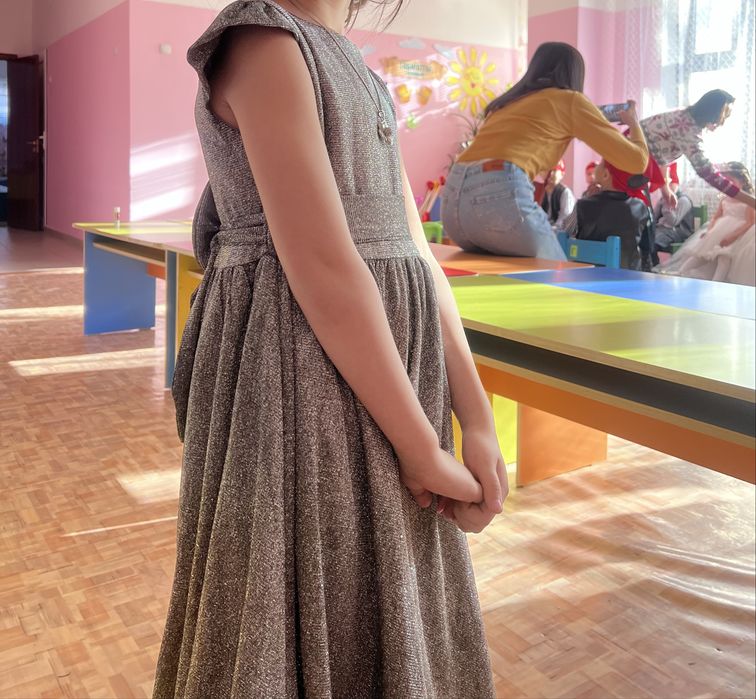 Платье снежинка для девочек