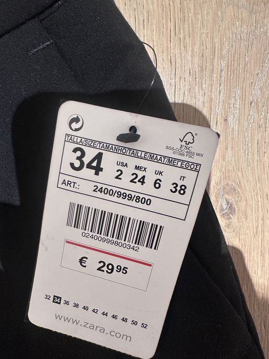 Pantaloni office Zara 34 noi