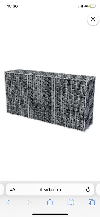 Cos/perete gabion cu capace 200x50x100