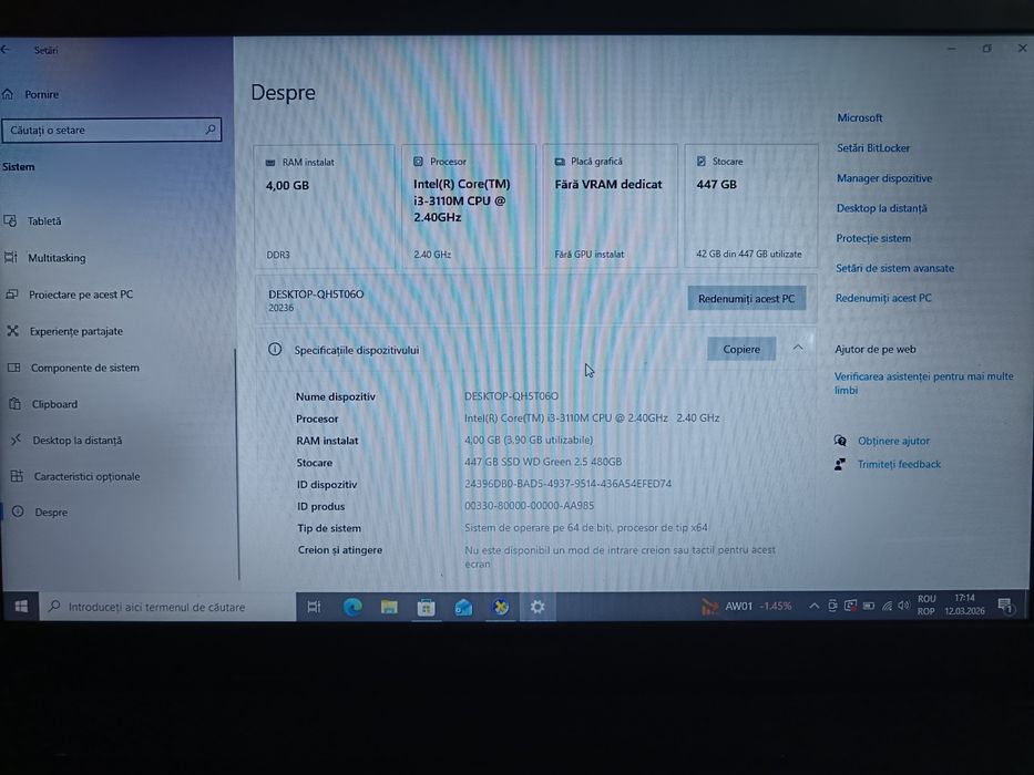 LAPTOP LENOVO- "Bugetarul cu suflet de sprinter"!
