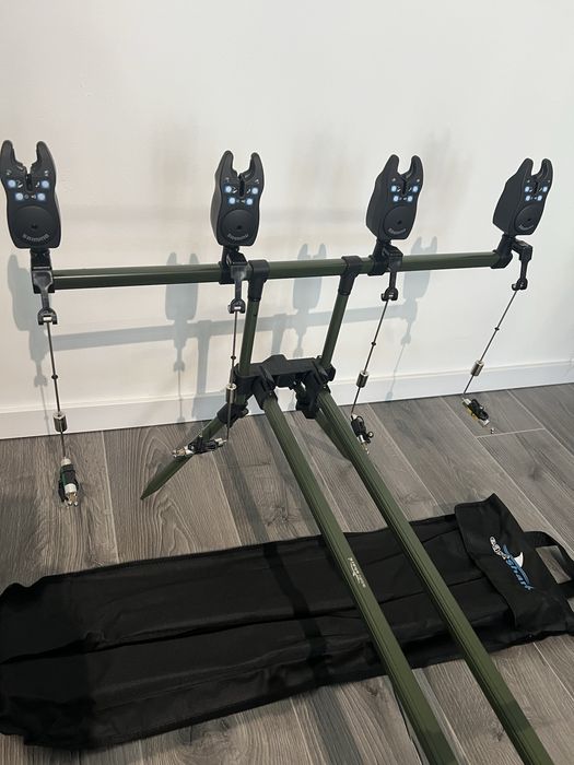 Set Rod Pod 4 posturi EastShark + Set 4 Senzori SAIMINO + 4 Swingheri