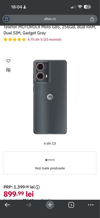 Motorola g85 5g / 256 GB / 8G RAM
