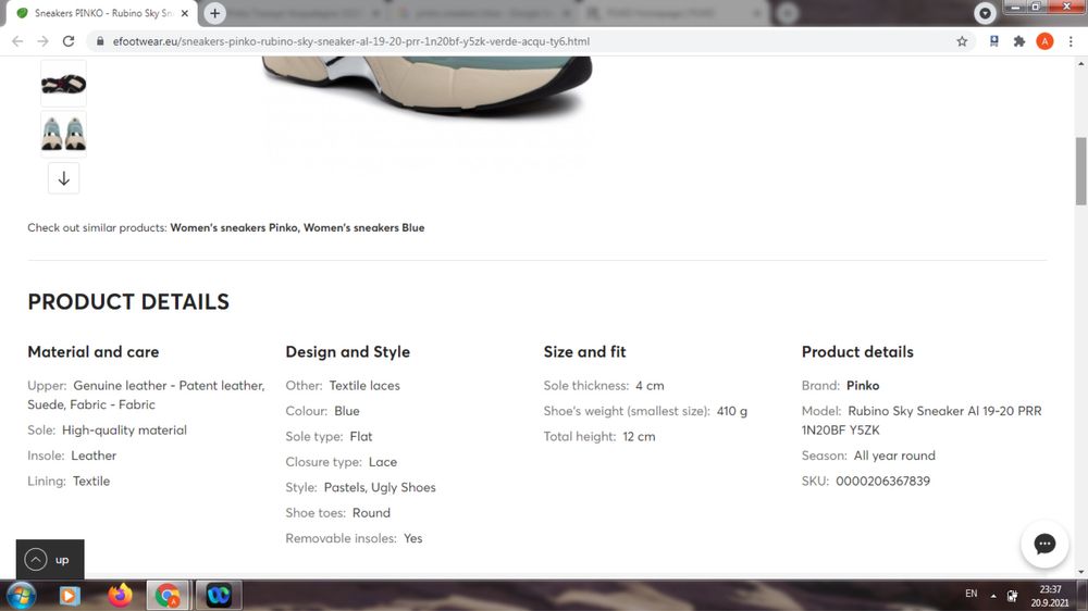 PINKO оригинални сникърси маратонки с кутия