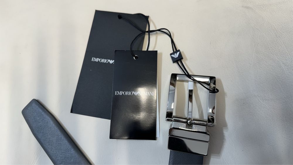 Curea Piele Emporio Armani doua fete 120 cm (ajustabila)
