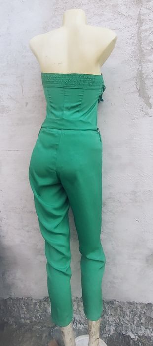 Salopeta strapless Verde eleganta fara bretele dama S Imperial