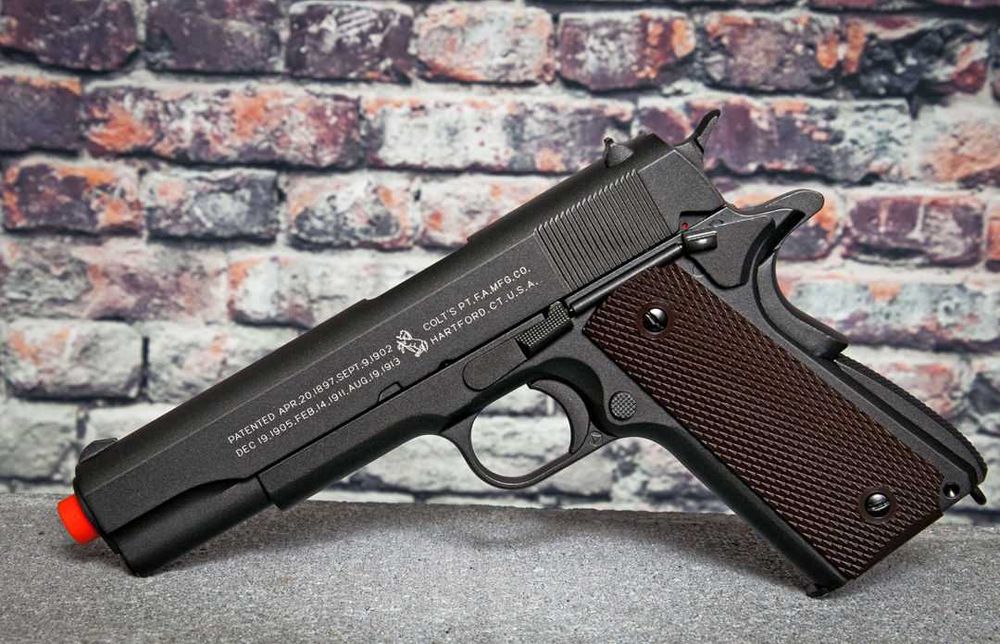 Super airsoft metalic,celebrul HK USP 45,calibrul 6mm,legal,bile bonus