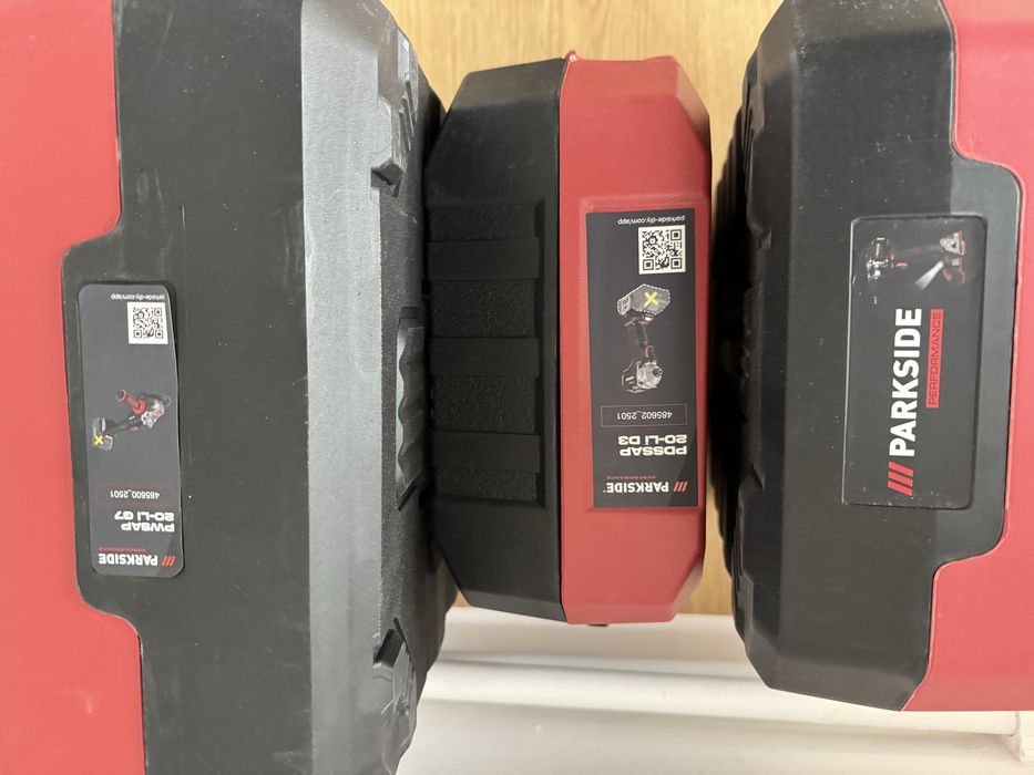 Cutii scule parkside, flex bormasina percutie si bromasina, cutie