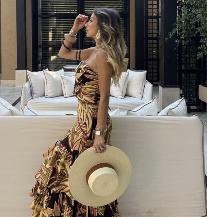 ZARA топ бюстие лятно