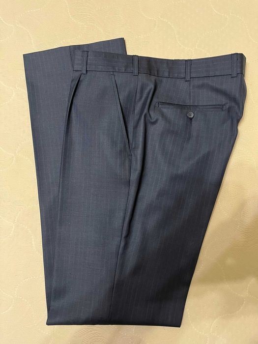 Брюки классические синие , 50 размер.