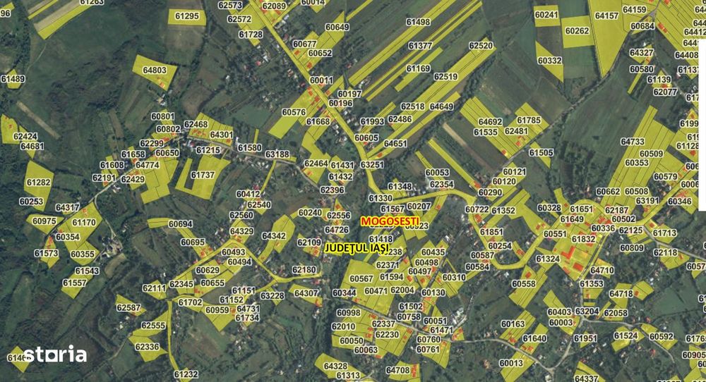 Teren 9000 mp intravilan Mogosesti cu casa,asfalt