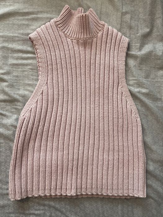 Пуловер без ръкави/ плетен потник топ Zara, Reserved