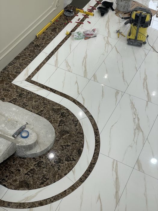 Укладка плитки,ремонт санузел под ключ