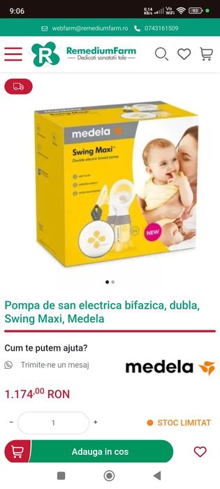 Pompa de muls Medela Swing Maxi