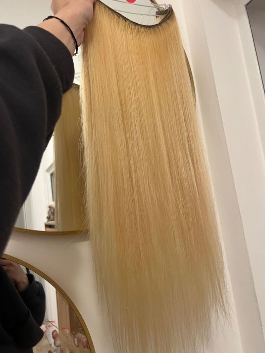 Естествена коса 120 гр руса от един донор