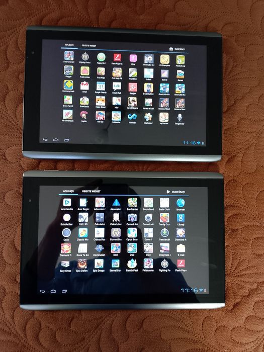 Vând sau schimb 2 tablete Acer iconia A500