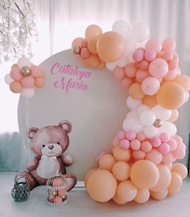 Arcada, Cifre 18, Decor baloane heliu, majorat, botez, nunta
