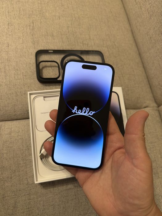 iphone 14 pro black 128gb, impecabil
