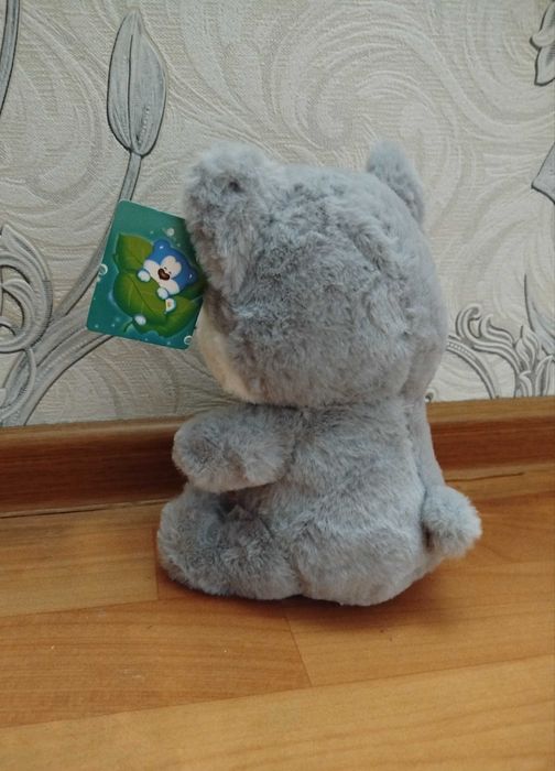 Серая кошка мягкая игрушка