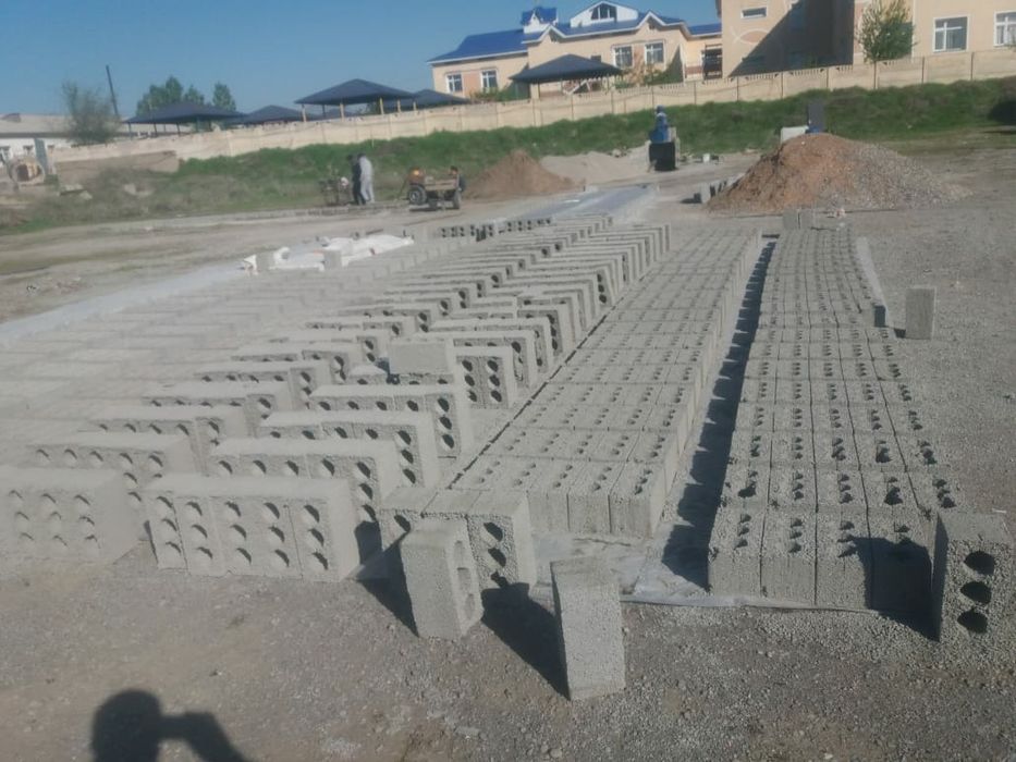 Шлакоблок, тумбы, козырьки