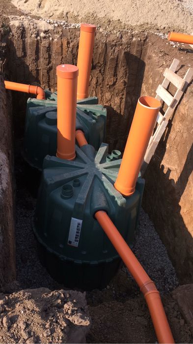 Fosa septica, ecologica cu drenaj GRAF pentru 2-4 LE, 6-8 locuitori.