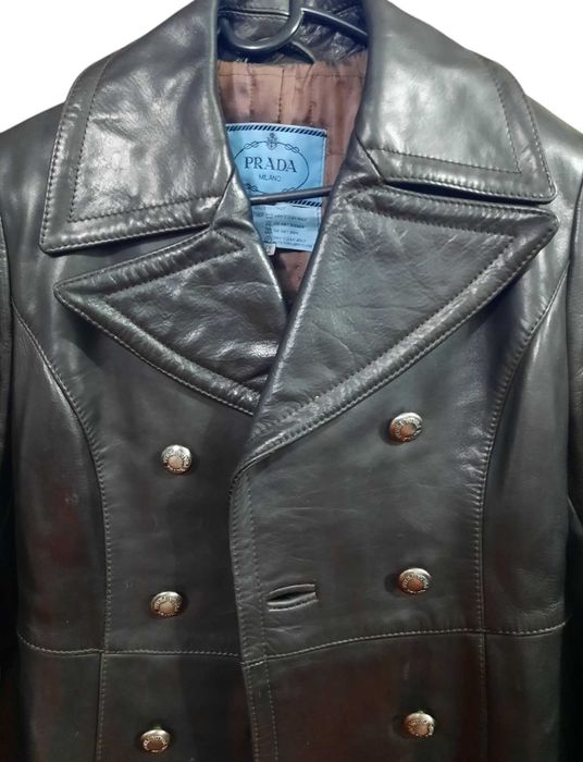 Geaca piele Prada