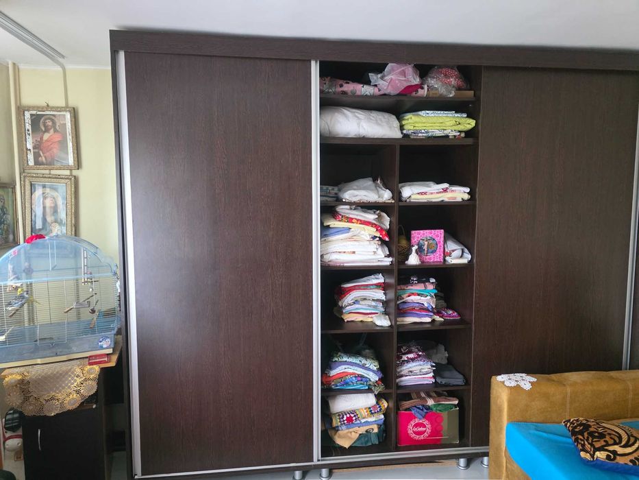 Dulap, sifonier 3 usi glisante, culoare wenge