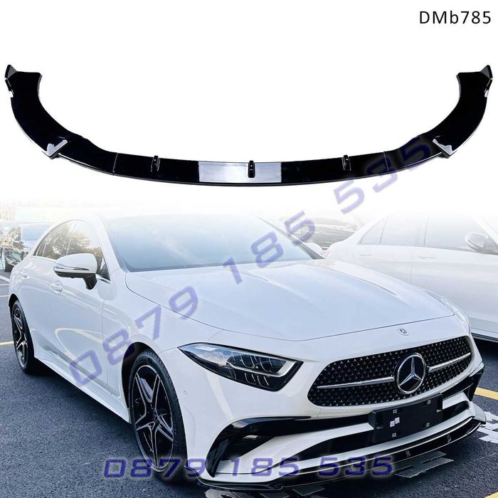 Лип спойлер предна броня Mercedes CLS C257 Face AMG мерцедес цлс амг