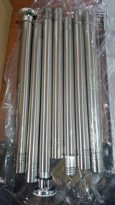 Bara telescopica draperie, 70-255 cm, montaj fara gaurire, argintiu