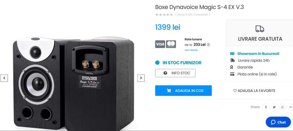 Boxe raft hifi Dynavoice Magic S-4 Ex