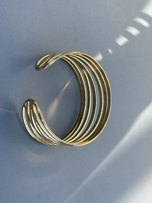 Brățară cuff oțel inoxidabil placată aur 18K – model elegant, reglabil