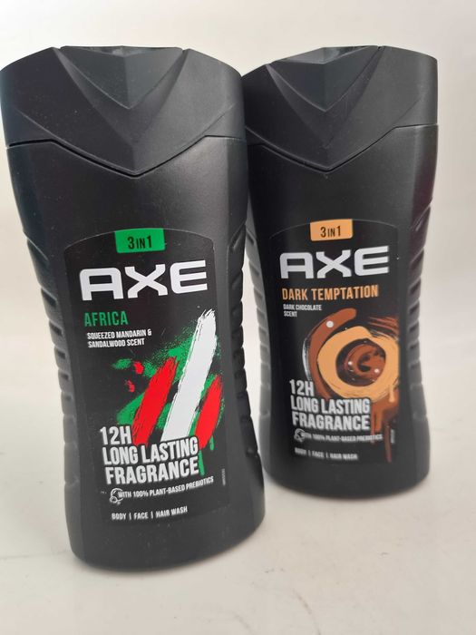 1 бр-2.99€ 3 бр-6.99€ AXE душ гел 3в1 250мл, микс аромати