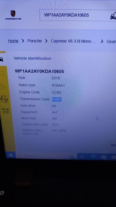 Скоростна кутия за Porsche Cayenne 3.0V6 340к.с. 2019г