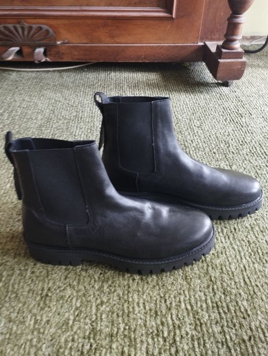 Мъжки зимни обувки естествена кожа ASRA 46