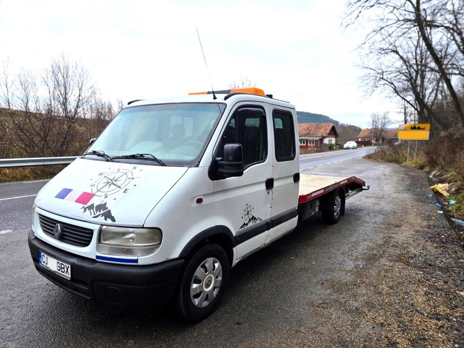 Renault Master 2.5 DCi Platforma Auto - Cabina Dubla 6 Locuri - 120CP