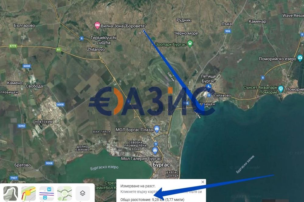 Парцел Земеделска земя в кв. Рудник, Бургас, България, 8700 кв. м,