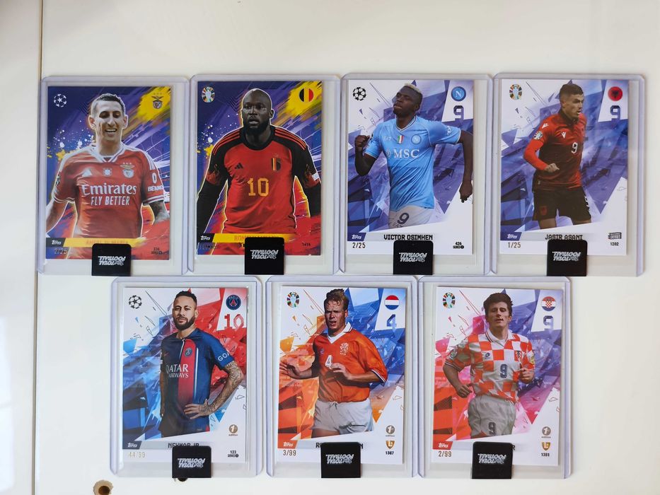 Футболни карти Panini, Topps Barcelona,Real Madrid, Messi,Ronaldo и др