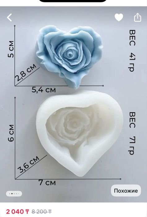 Формы для свечей, мыла, гипса